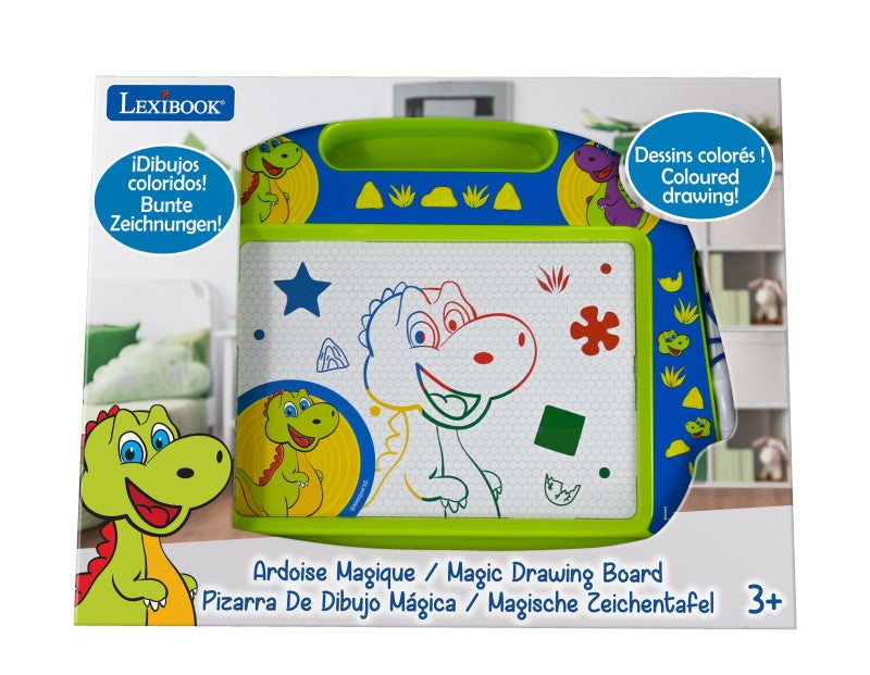 Lexibook vícebarevná kreslící tabulka Dinosauři s razítky