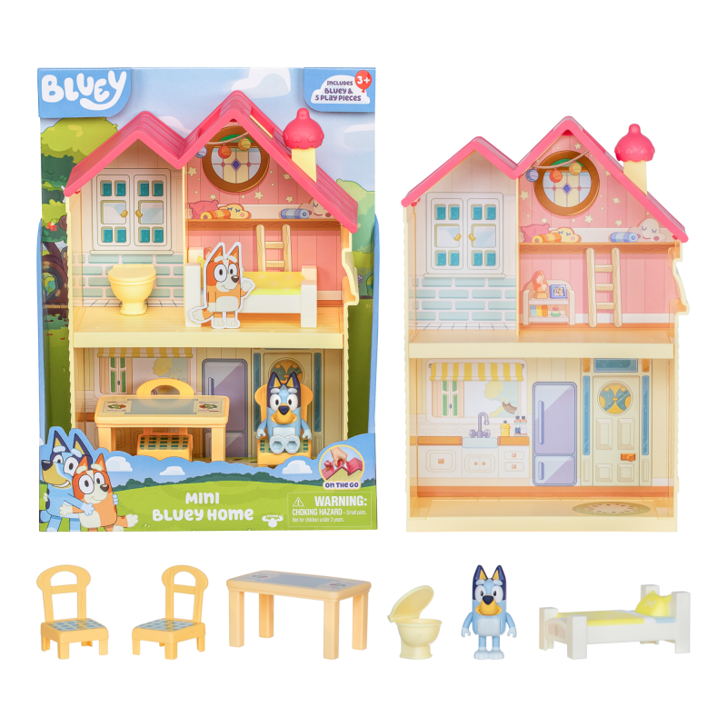 Mini domeček Bluey s příslušenstvím + figurka