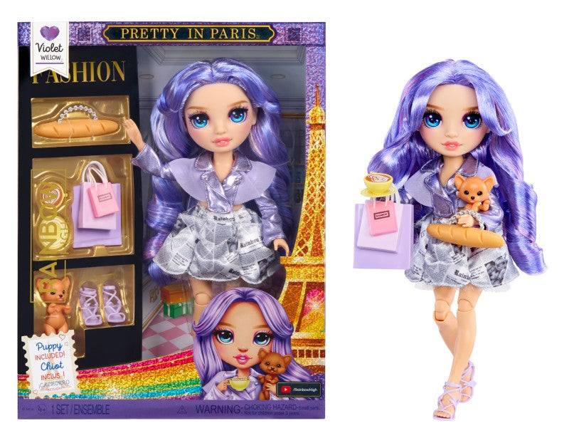 Rainbow High Fashion panenka v Paříži - Violet