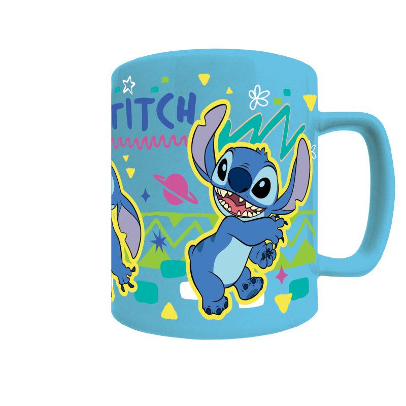 Lilo a Stitch hrnek s návlekem Stitch modrý