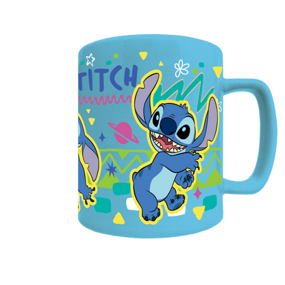 Lilo a Stitch hrnek s návlekem Stitch modrý