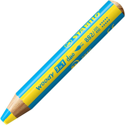 STABILO woody 3 in 1 duo 10 ks Sada v kartonovém obalu s oře