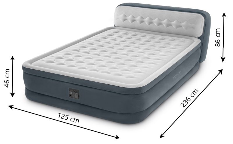 Nafukovací postel Ultra Plush Headboard