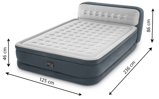Nafukovací postel Ultra Plush Headboard
