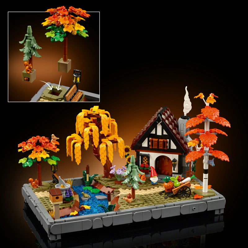 LEGO® Icons 11372 Chata a podzimní zahrada