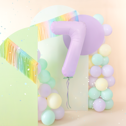 Foliový balón číslo 7 lilac matte 100 cm