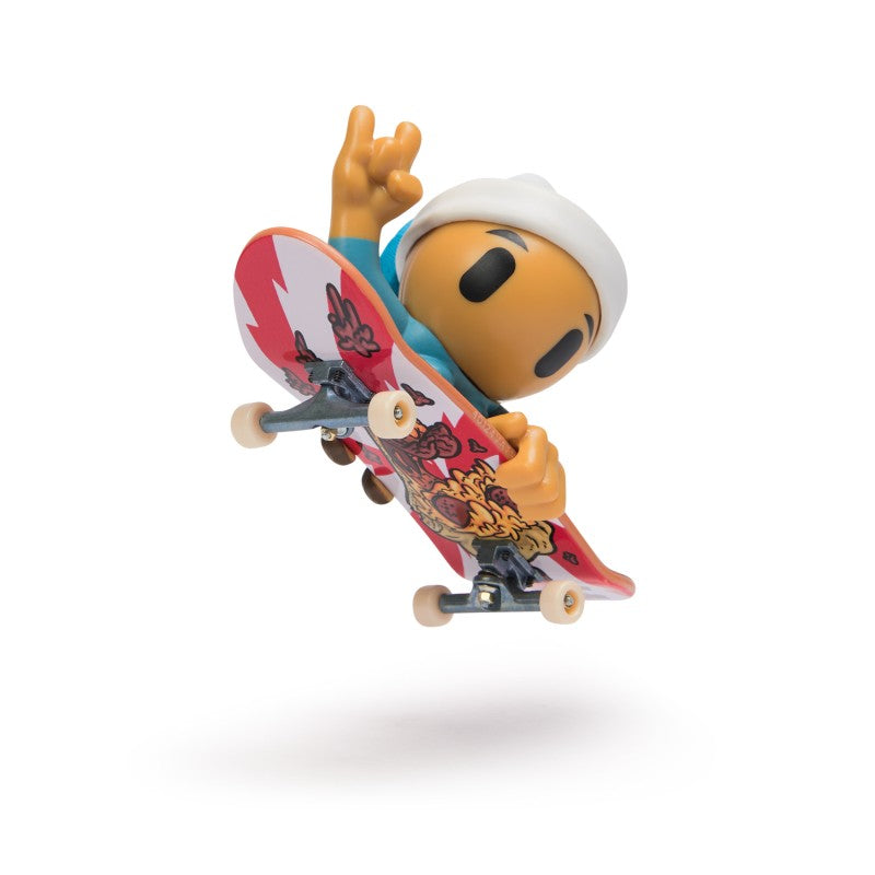 Tech Deck sk8 crew fingerboard s figurkou dvojbalení černá čepice a modrá helma