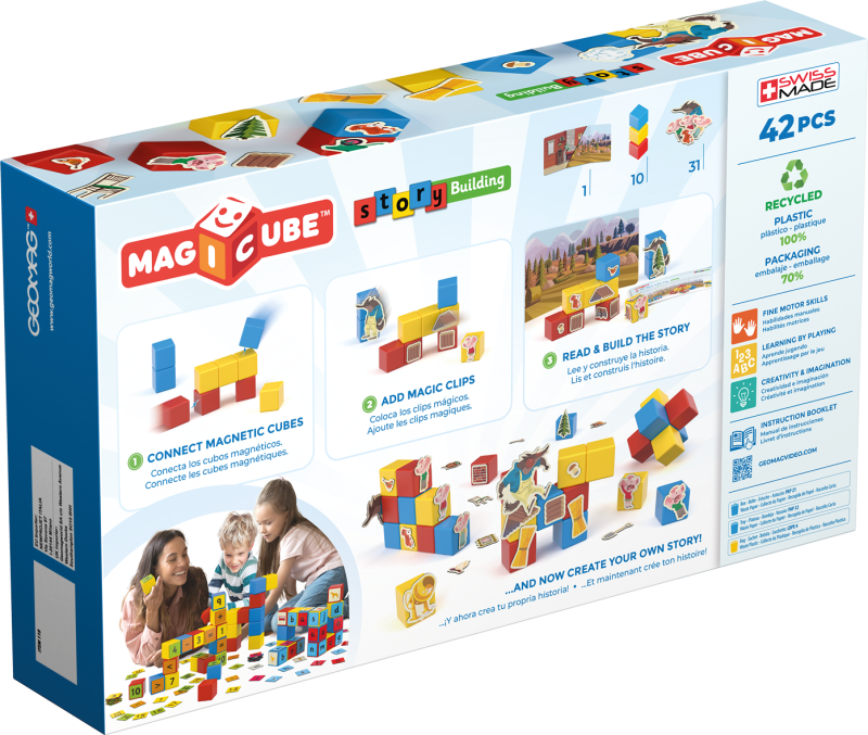 Geomag Magicube Three Little Pigs 42 dílků