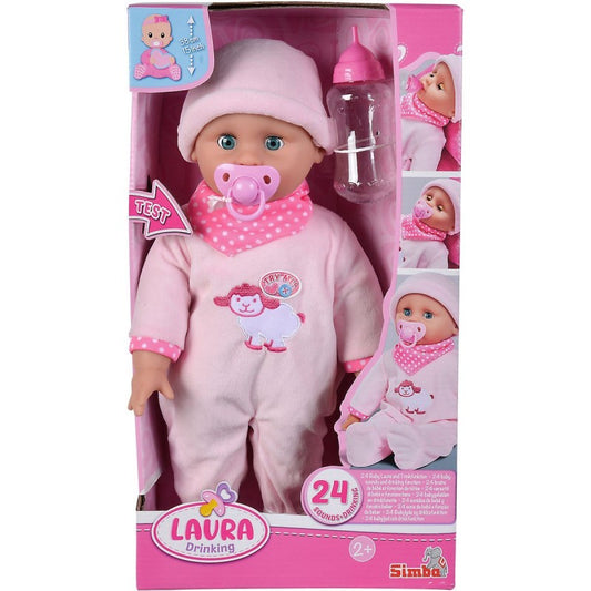 Panenka Laura 38 cm s lahvičkou a se zvuky