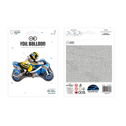 Motorka - Fóliový balón 66 x 53 cm