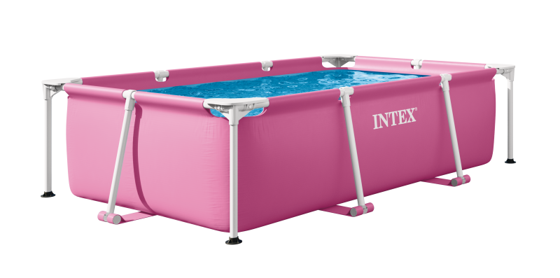 Bazén Pink Rectangular Frame 220x150x60 cm