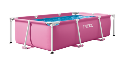 Bazén Pink Rectangular Frame 220x150x60 cm