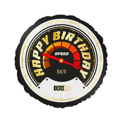 Balónek fóliový HB závodní auto 45 cm