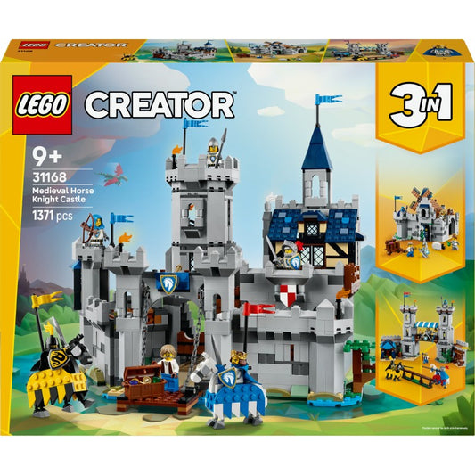 LEGO® Creator 3 v 1 31168 Středověký hrad a rytíři na koních