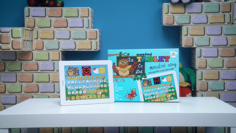 Naučný tablet moudré sovy dvojjazyčný