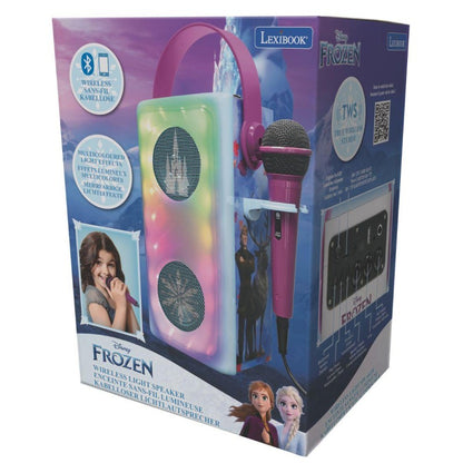 Lexibook bluetooth reproduktor Frozen s mikrofonem a světelnými efekty