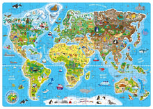 Puzzle - Mapa světa 160 ks