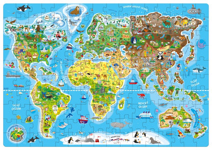 Puzzle - Mapa světa 160 ks