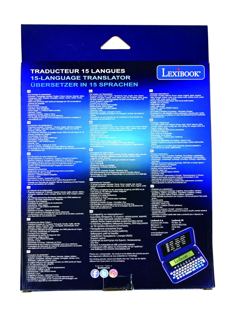 Lexibook elektronický kapesní překladač do 15 jazyků