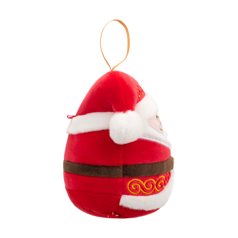 Plyšový mazlíček Squishmallows Vánoční ozdoba Santa s brýlemi - Nick, 10 cm