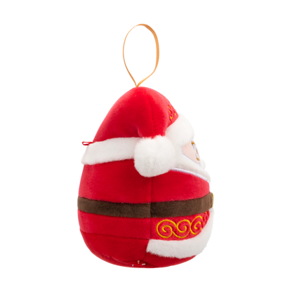 Plyšový mazlíček Squishmallows Vánoční ozdoba Santa s brýlemi - Nick, 10 cm