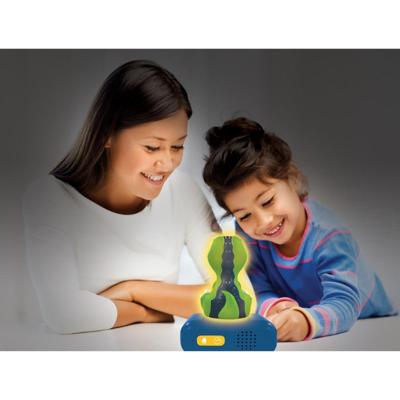 Lexibook budík Dinosaurus se svítící figurkou