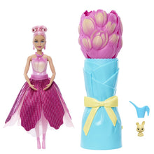 Panenka Barbie Petal Pop Květinové překvapení - Růžový tulipán