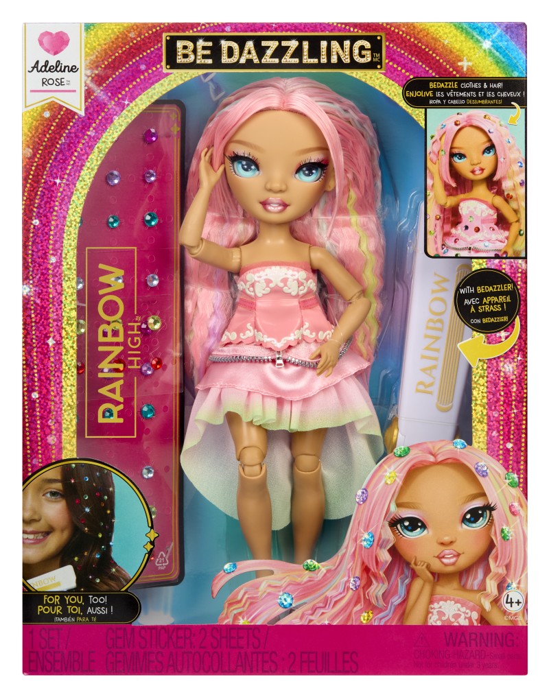 Rainbow High Be Dazzling Fashion panenka - Adeline Rose růžová