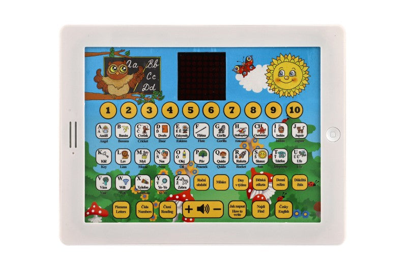 Naučný tablet moudré sovy dvojjazyčný