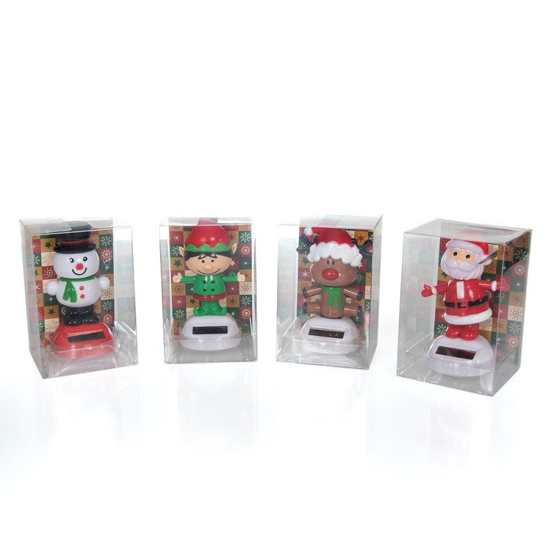 Vánoční tančící solární figurky  11 cm