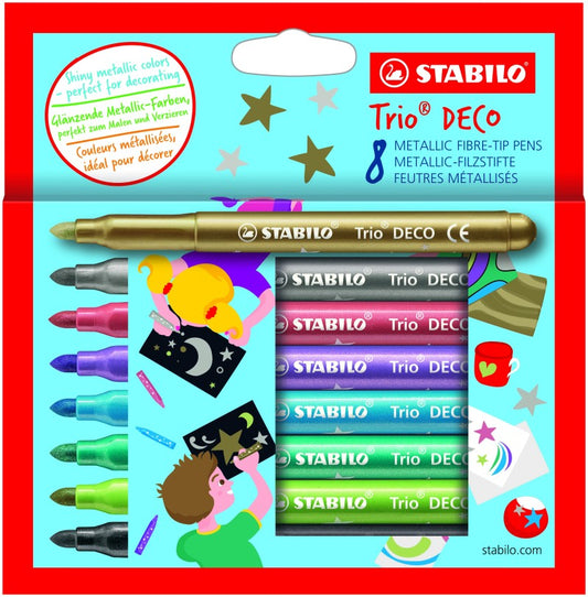 STABILO Trio DECO 8 ks kartonové pouzdro