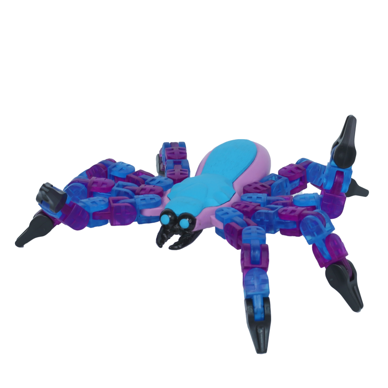 Klixx Creaturez Pavouk modro-fialový