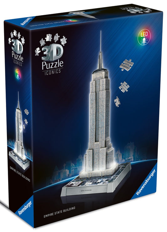 Puzzle 3D Iconics: Empire State Building Noční edice
