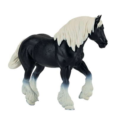 Kůň Clydesdale černý figurka