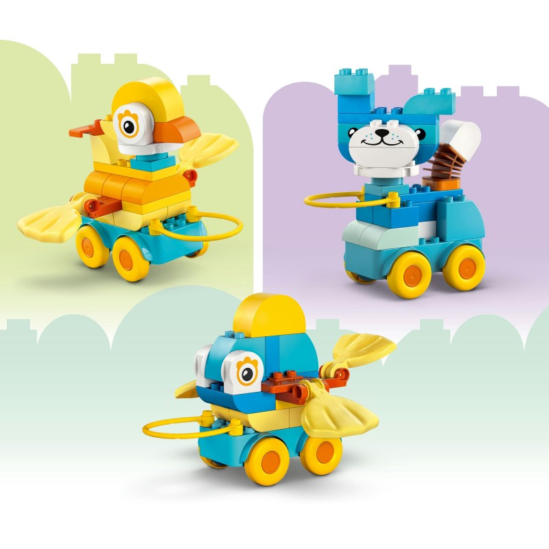 LEGO® DUPLO® 10448 3 v 1: Zvířátka na kolečkách