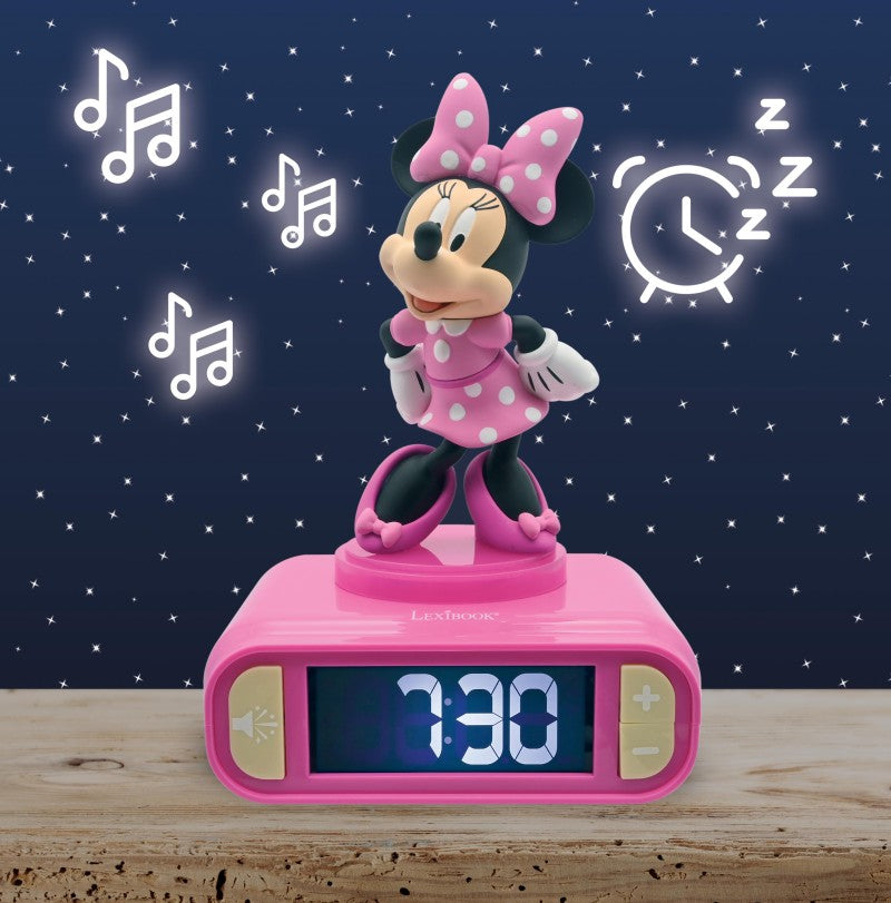 Lexibook budík Minnie se svítící figurkou