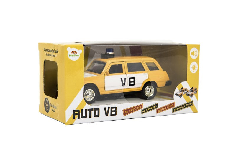 Policejní auto VB combi kov/plast 12 cm