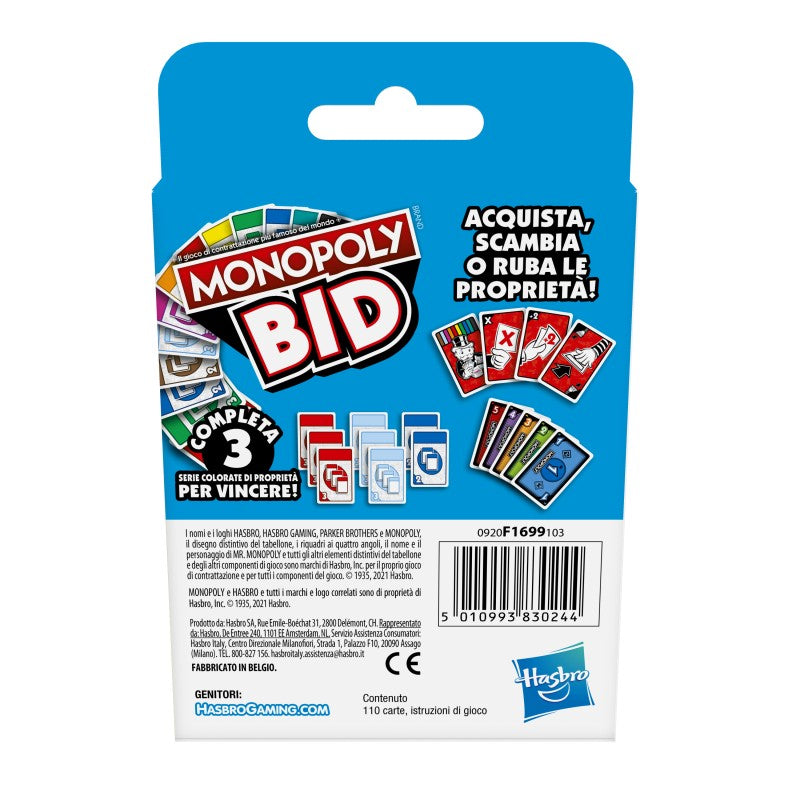 Karetní hra Monopoly Bid - větší bere