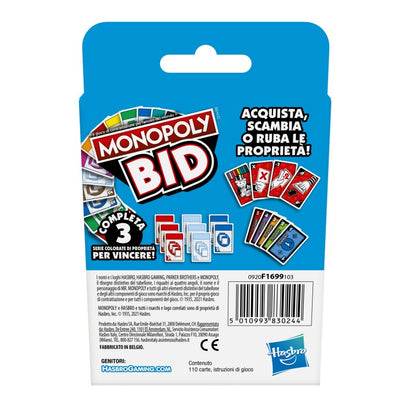 Karetní hra Monopoly Bid - větší bere