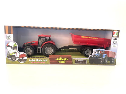 Traktor na setrvačník červený