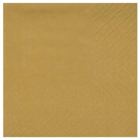 Ubrousky zlaté 21 x 20cm 25ks
