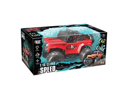Auto 1:16 RC červené modrý