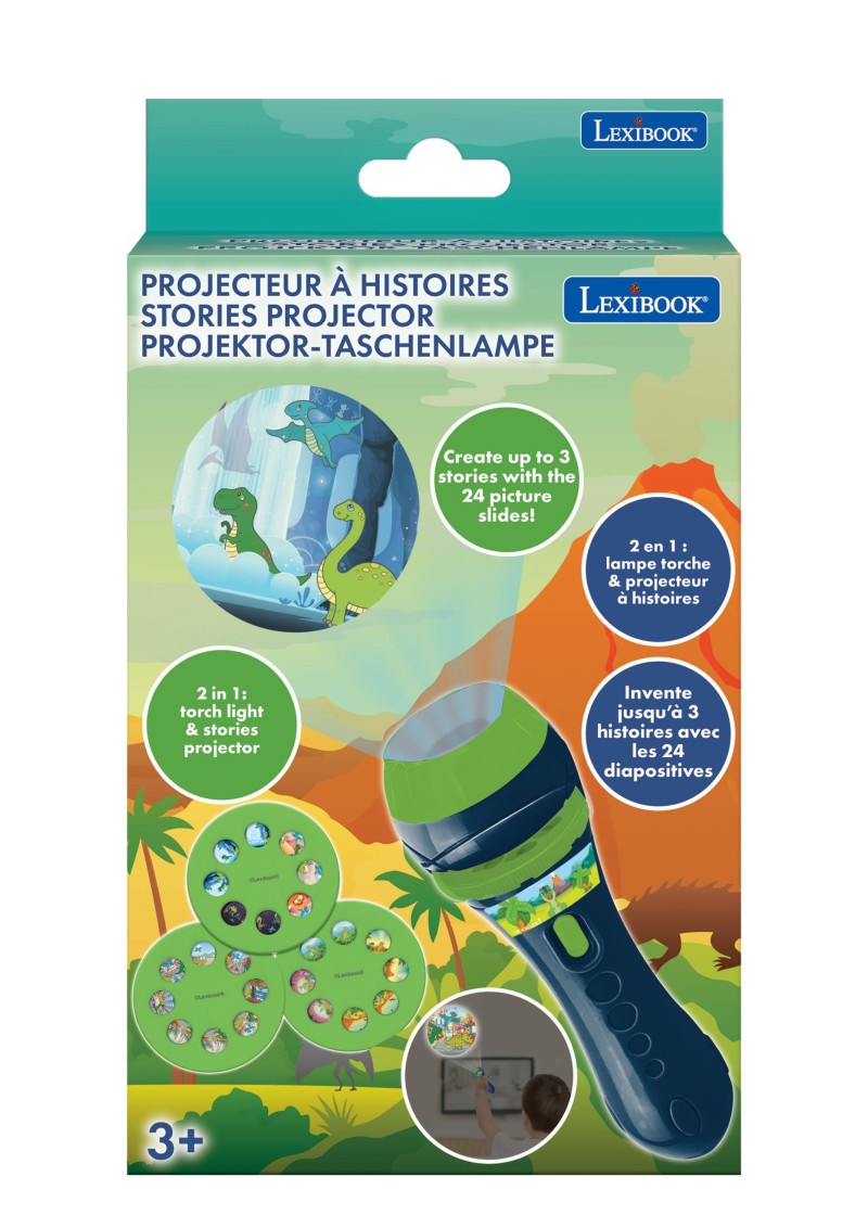 Lexibook baterka s projektorem příběhů Dinosaurus