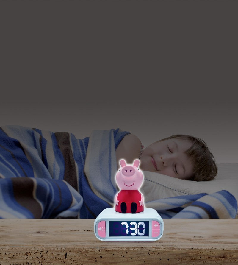 Lexibook budík Prasátko Peppa se svítící figurkou