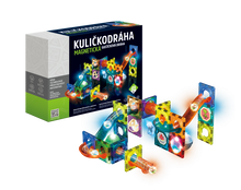 Kuličkodráha magnetická se světlem 49ks