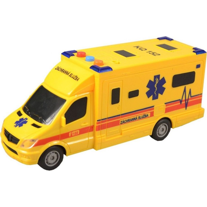 Sanitka na setrvačník, na baterie se světlem a zvukem, 8 x 1