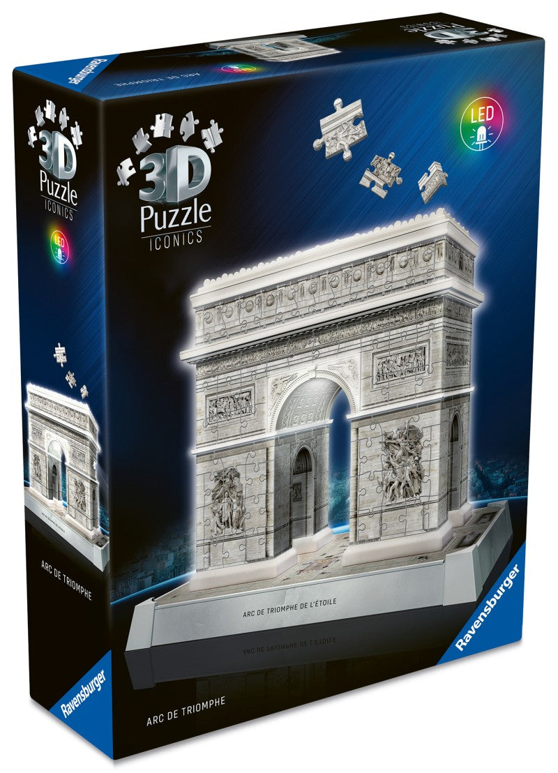 Puzzle 3D Iconics: Vítězný oblouk Noční edice