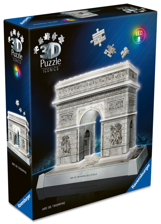 Puzzle 3D Iconics: Vítězný oblouk Noční edice