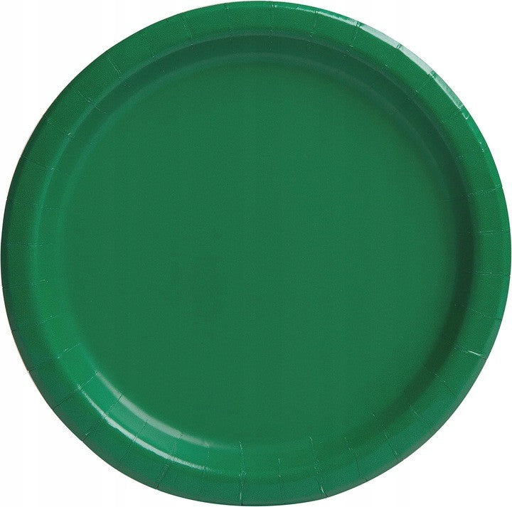 Talíře papírové Emeraldově zelené 22 cm 16 ks