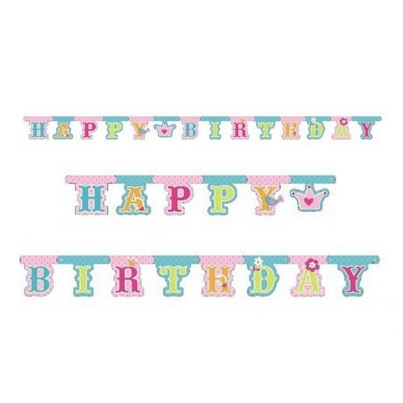 Girlanda Happy Birthday Princess 1ks